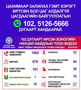 Хоногийн нөхцөл байдлын тоон мэдээ